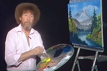 Bob Ross painting