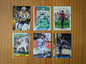 different sports cards / rare soccer cards