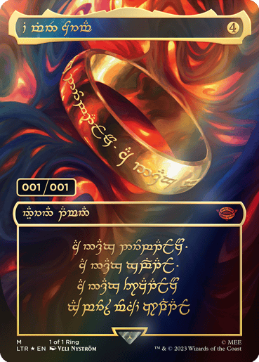 magic: the gathering one ring card found