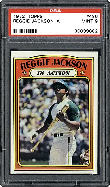 Most valuable Reggie Jackson rookie cards: 1972 Topps Reggie Jackson #436