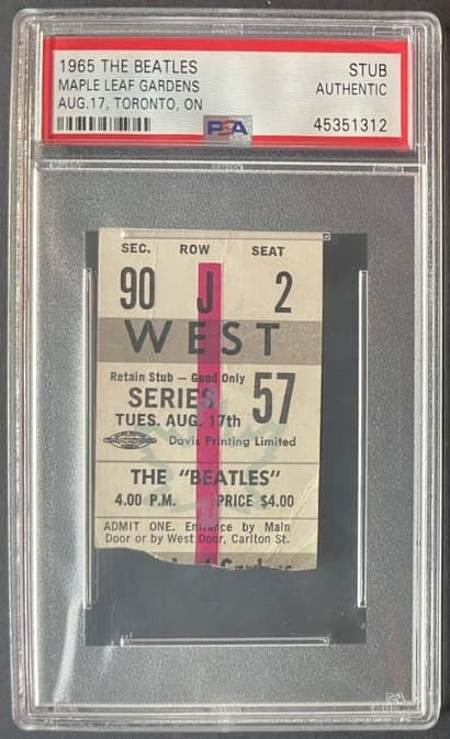 collectible concert tickets worth a fortune
