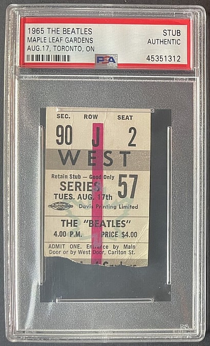 collectible concert tickets worth a fortune