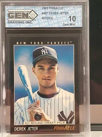most valuable Derek Jeter rookie cards: 1993 Pinnacle Derek Jeter Rookie Card #457
