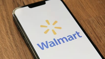walmart on phone screen