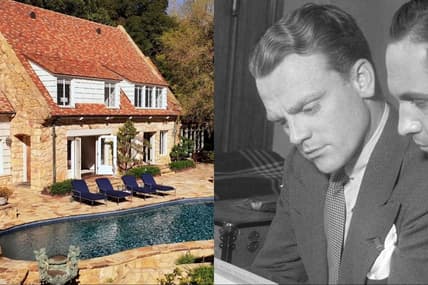 Left: The Cagney Estate. Right: James Cagney.