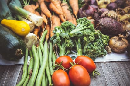 assortment of vegetables / strange Civil War foods