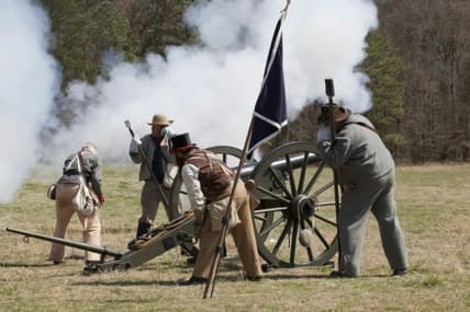 civil war reenactment cannons / forgotten civil war battles