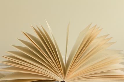 opened book pages / first-edition sci-fi books from the 1960s