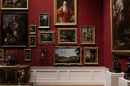 paintings on a red wall / most controversial paintings