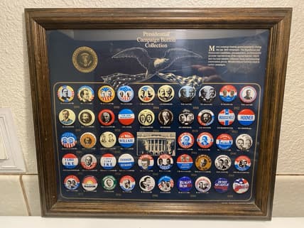 presidential campaign buttons