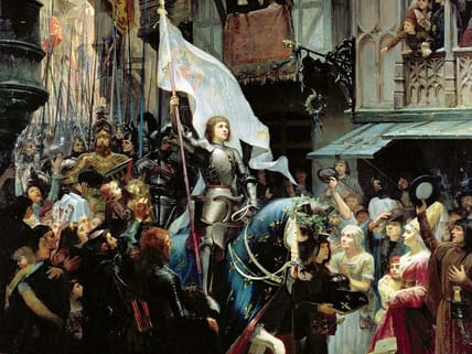 Women Who Led Armies Joan of Arc Enters Orléans by Jean-Jacques Scherrer