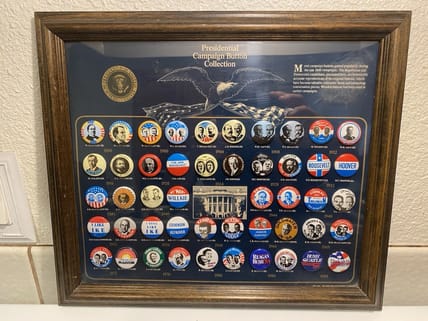 presidential campaign buttons