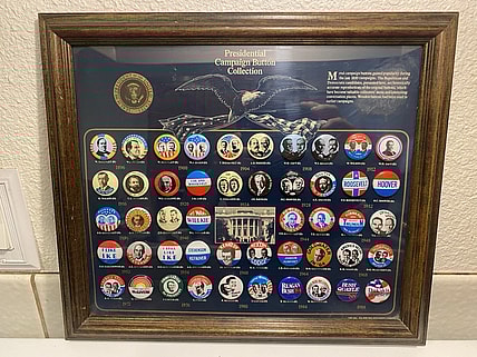 presidential campaign buttons