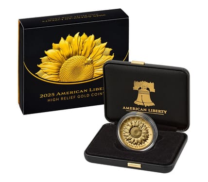 u.s. mint american liberty 2025 high relief gold coin
