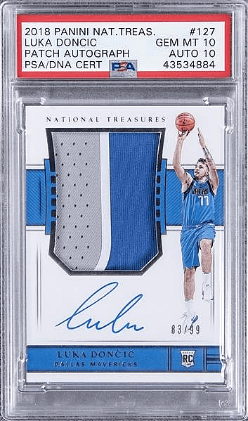 Most valuable Luka Doncic rookie cards: Panini National Treasures