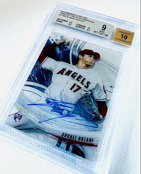 most valuable shohei ohtani rookie cards