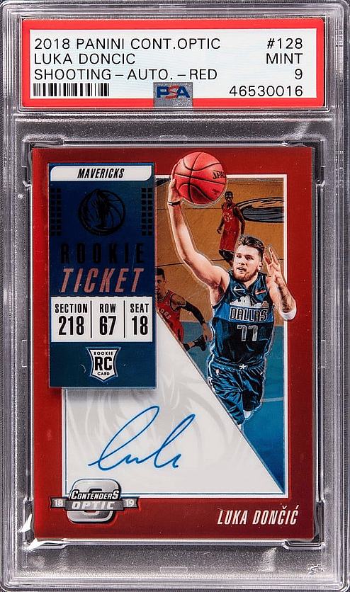Most Valuable Luka Doncic rookie cards: Panini Contenders Autograph