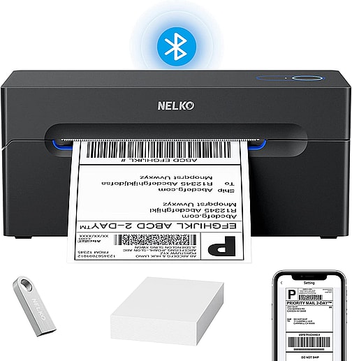 Amazon's best printers for home use: Nelko Bluetooth Thermal Shipping Label Printer