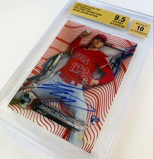 most valuable shohei ohtani rookie cards