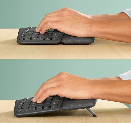 Logitech ERGO K860 lift feature