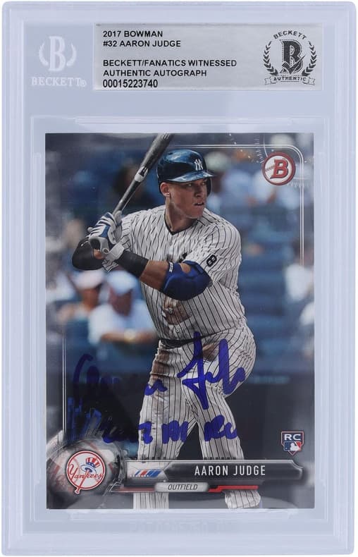 Most valuable Aaron Judge rookie cards: 2017 Bowman Draft Aaron Judge Rookie Card #BD-40