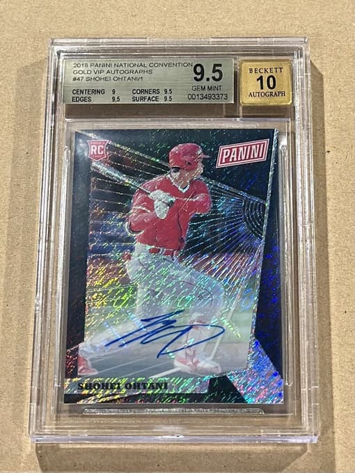 most valuable shohei ohtani rookie cards