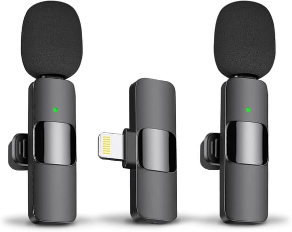 best microphones for iPhone: Maybesta Professional Wireless Lavalier lapel