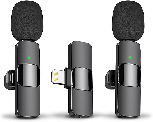 best microphones for iPhone: Maybesta Professional Wireless Lavalier lapel
