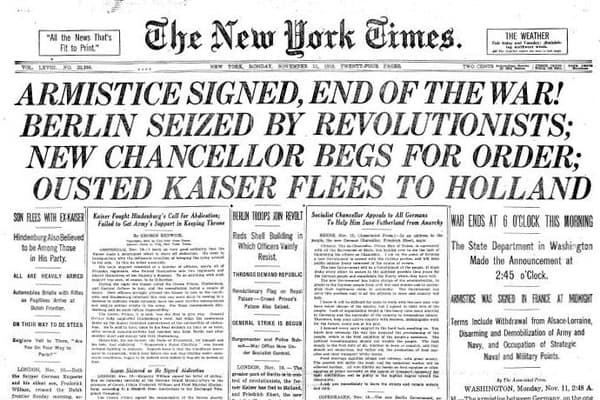 The Times (London) - WWI Armistice