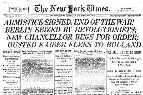 The Times (London) - WWI Armistice