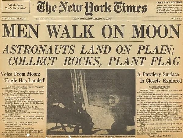 The New York Times - Moon Landing
