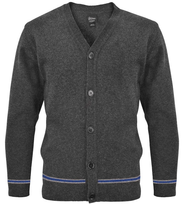 school cardigan; Ravenclaw collectibles