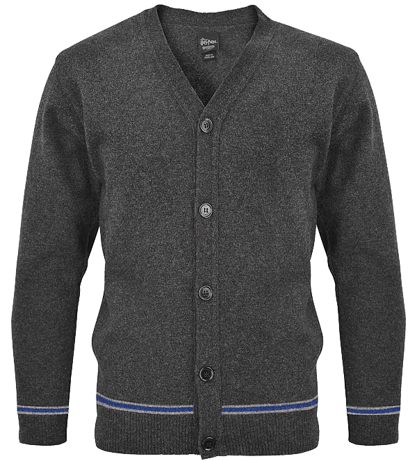school cardigan; Ravenclaw collectibles
