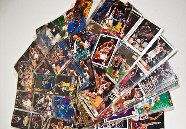 basketball, vintage, cards