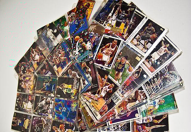 basketball, vintage, cards