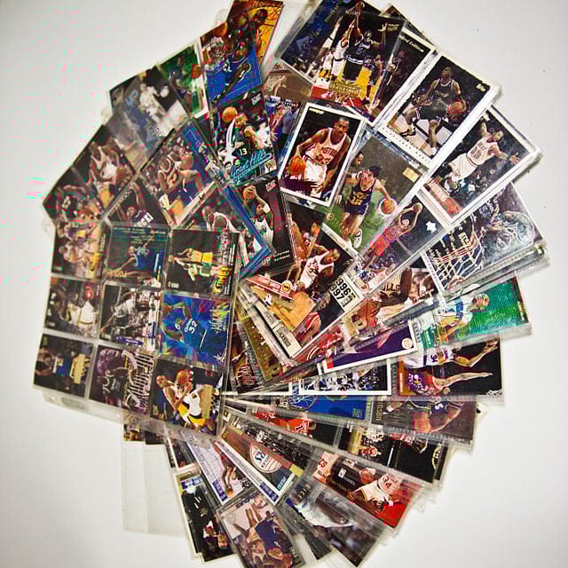 basketball, vintage, cards