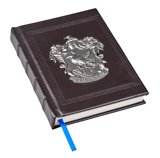 metal crest journal; Ravenclaw collectibles