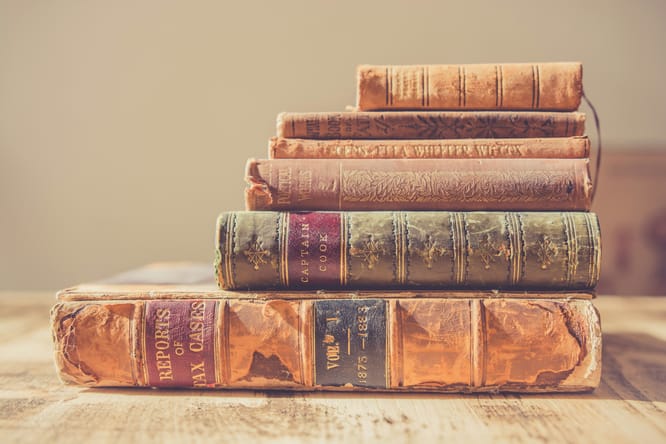 An image of a stack of books.