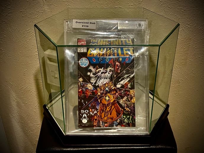 most valuable spider man memorabilia signed infinity gauntlet