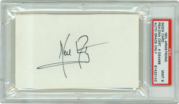 Most Expensive Signatures in History: Neil Armstrong