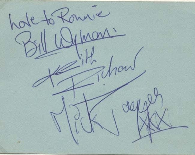 Most Expensive Signatures in History: The Rolling Stones