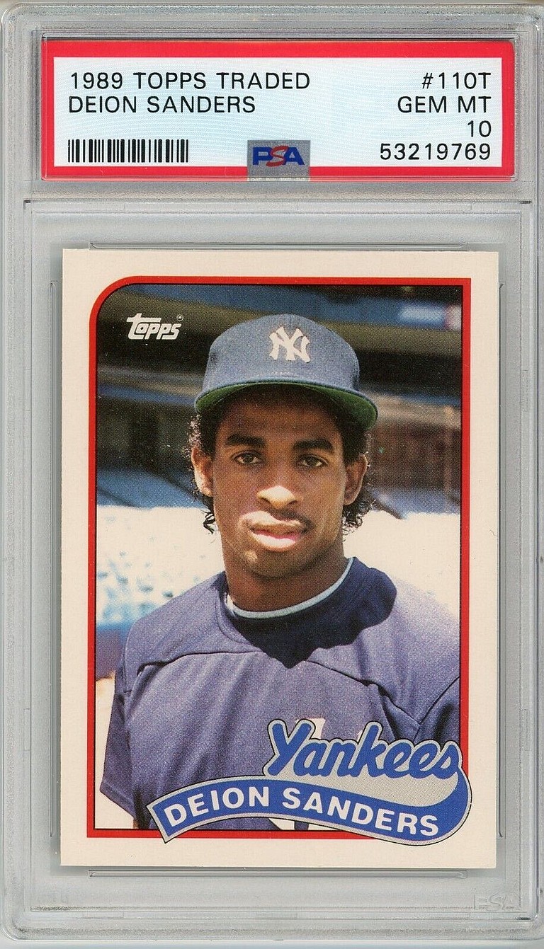 most valuable Deion Sanders rookie cards 