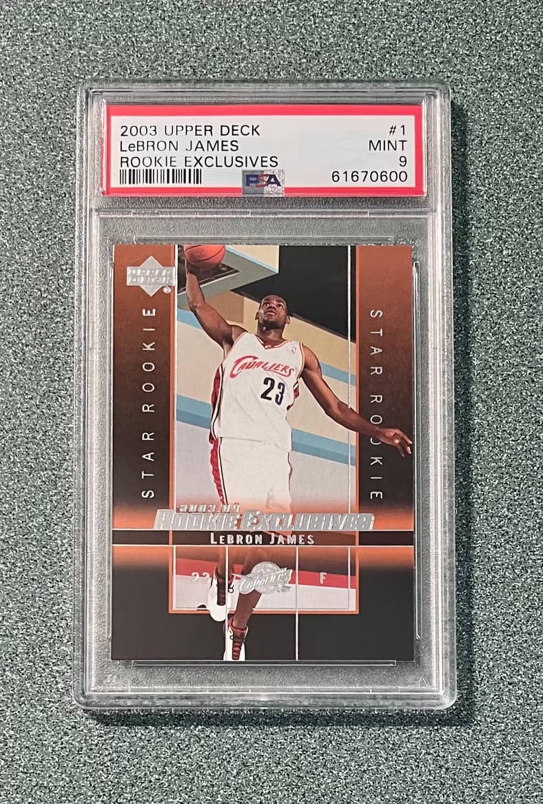 lebron james rookie card