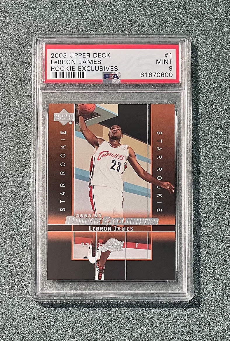 lebron james rookie card
