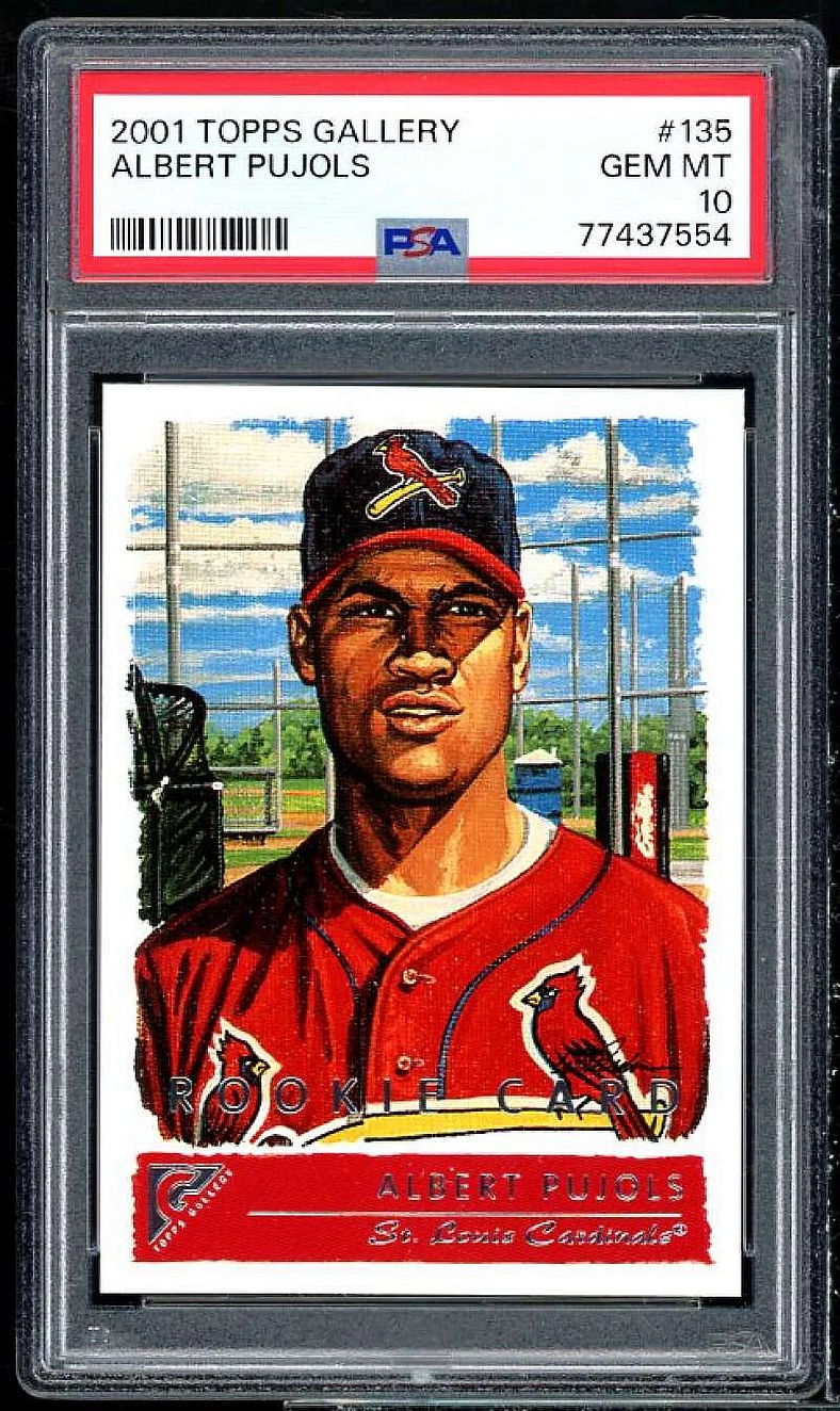 albert pujols rookie card topps gallery