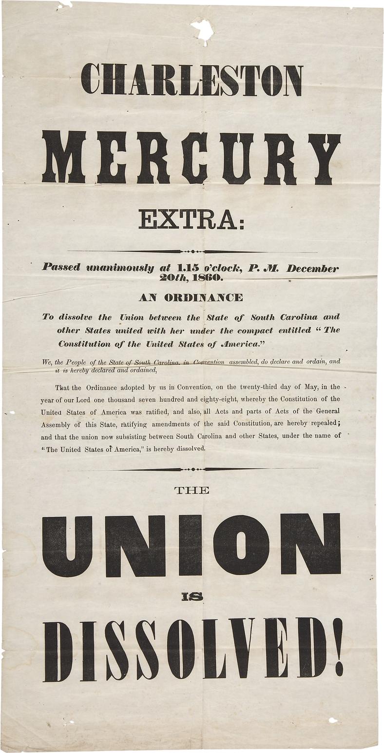 Charleston Mercury - Secession