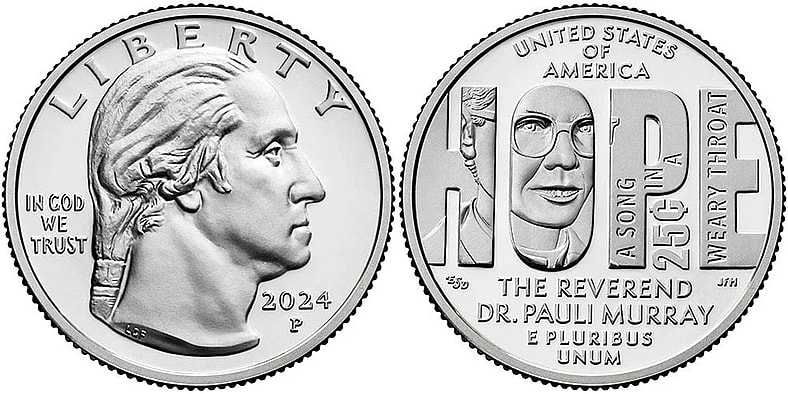 rev. dr. pauli murray quarter