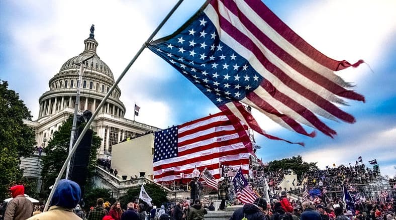 american flag distress signal