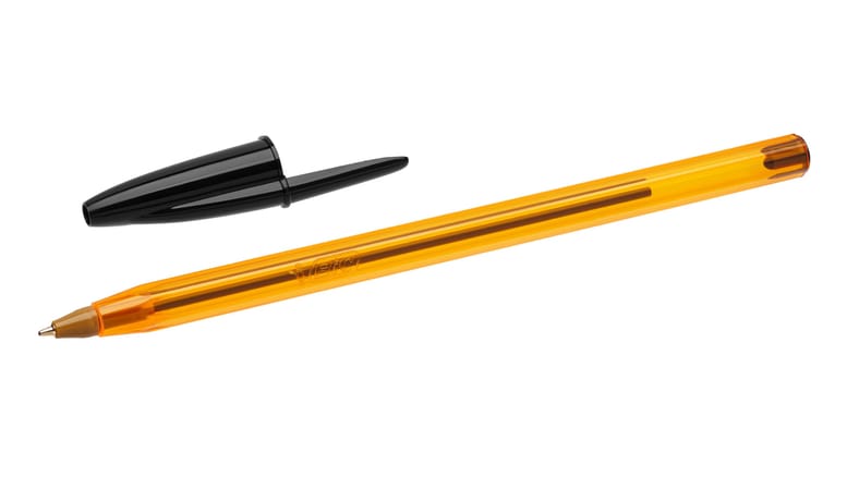 Gold-Capped Biro Cristal Ballpoint Pen
