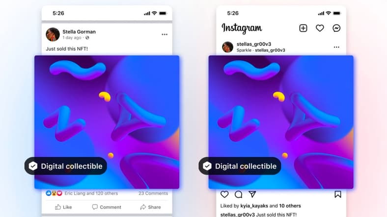 NFTs on Facebook and Instagram